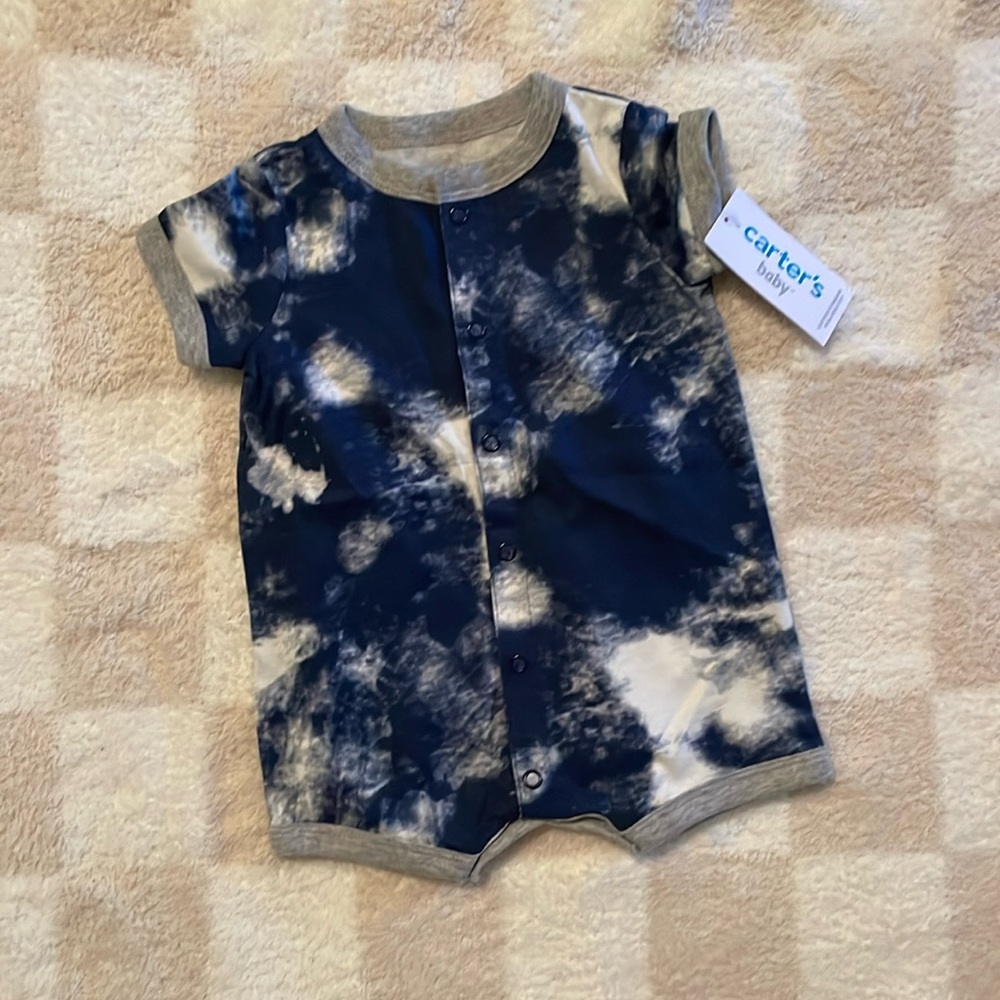 Carters 3M button romper *NEVER WORN*